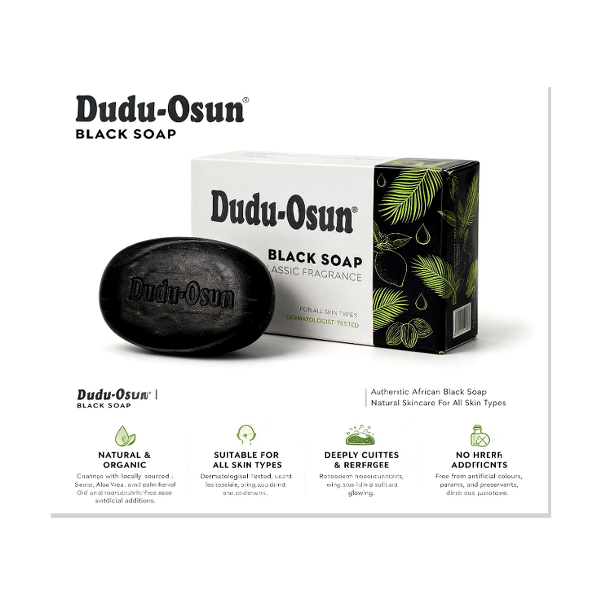 Dudu Osun Tropical Natural Black Soap – Pack of 3 x 150g