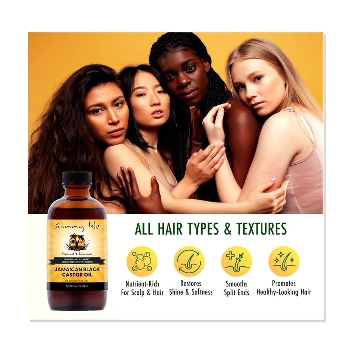Sunny Isle Extra Dark Jamaican Black Castor Oil-118ml (4fl oz)