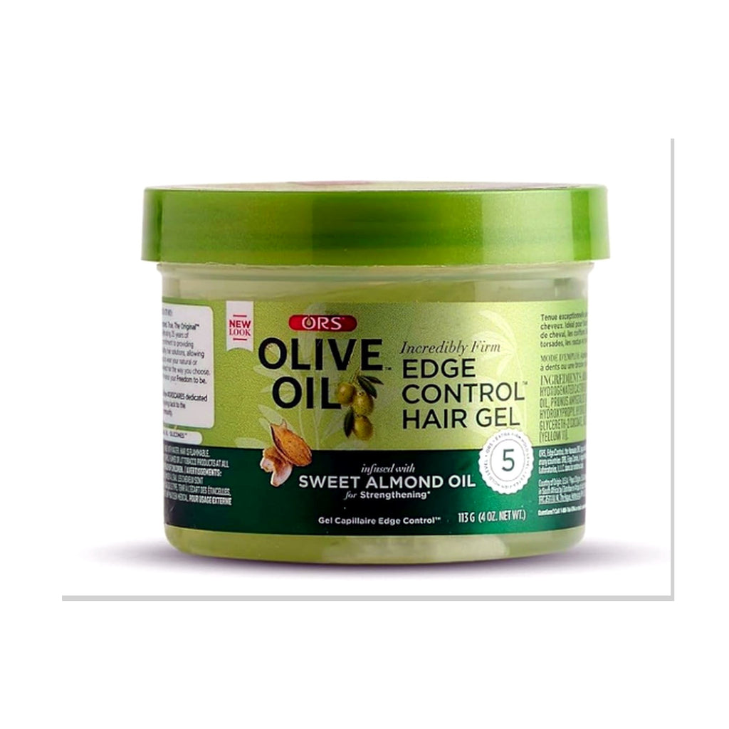 ORS Olive Oil Formula Edge Control Hair Gel with Sweet Almond Oil – 4oz