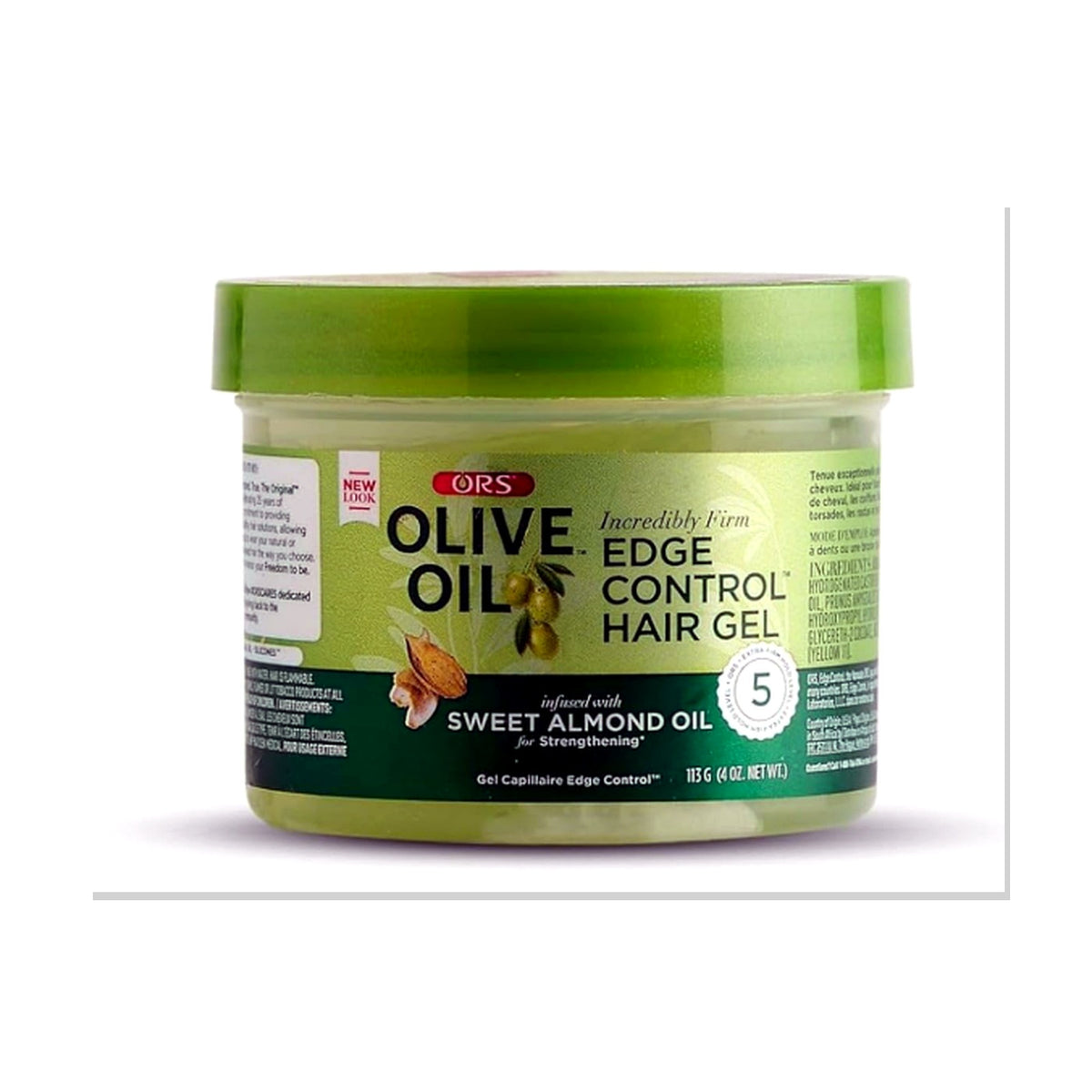 ORS Olive Oil Formula Edge Control Hair Gel with Sweet Almond Oil – 4oz