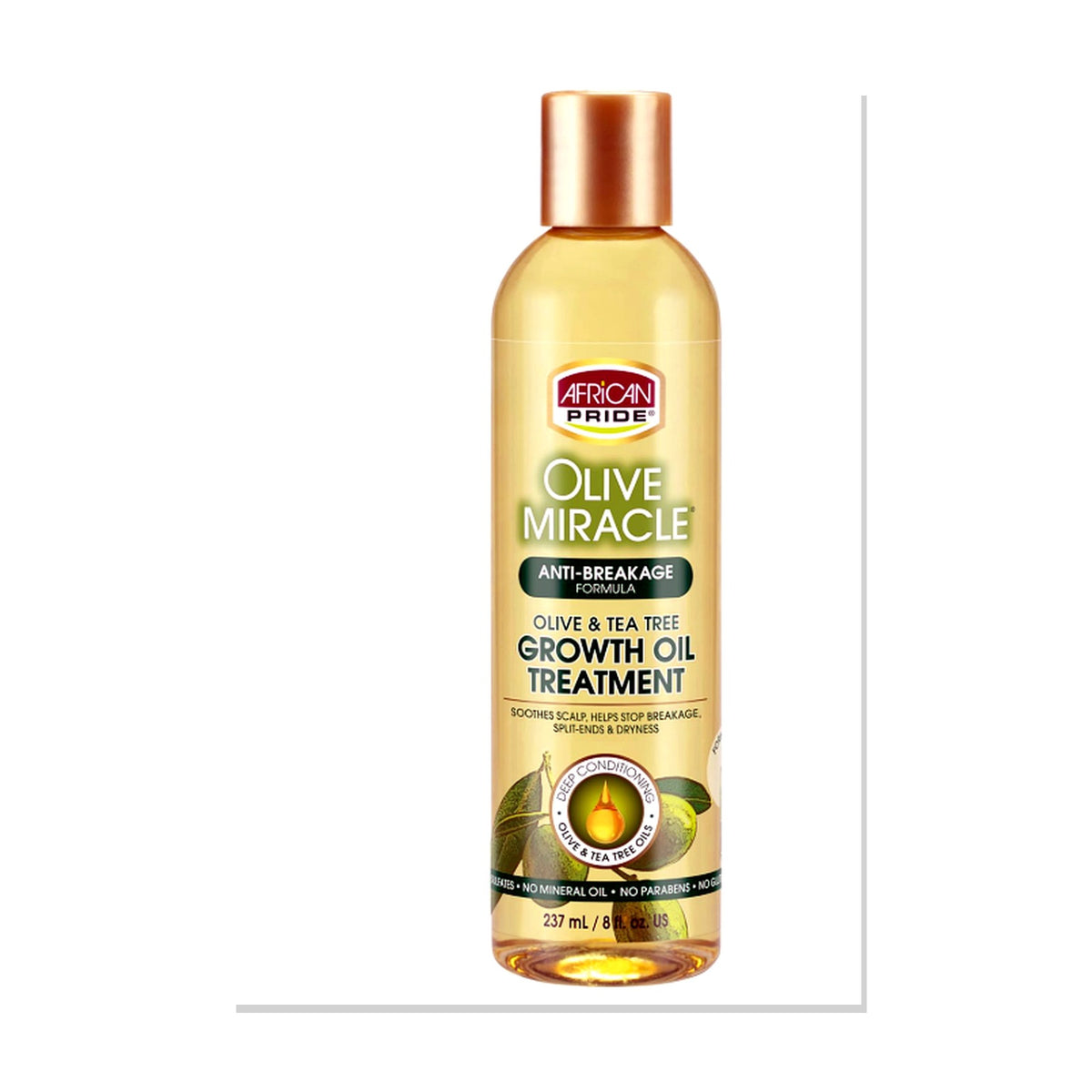 African Pride Olive Miracle Anti-Breakage Maximum Strengthening Growth Oil – 237ml